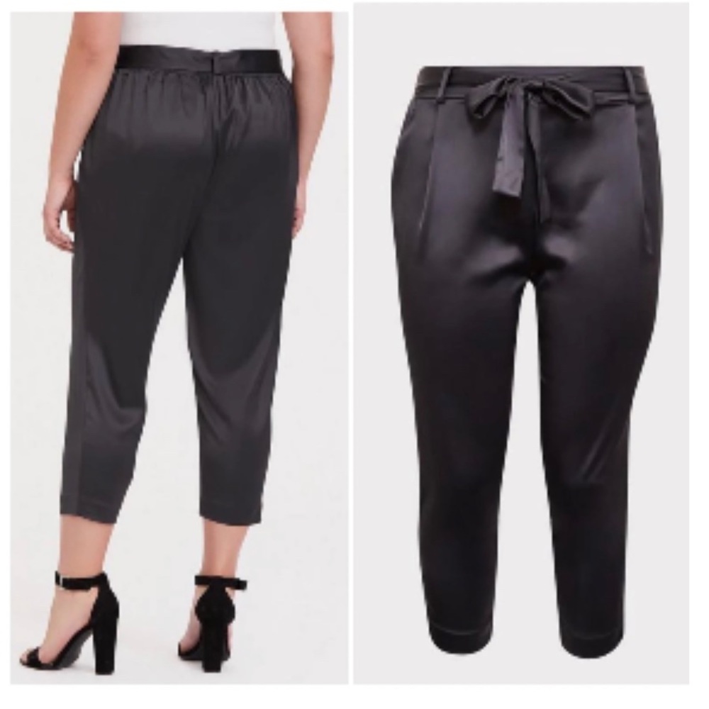 Plus size satin pants; brand new.
